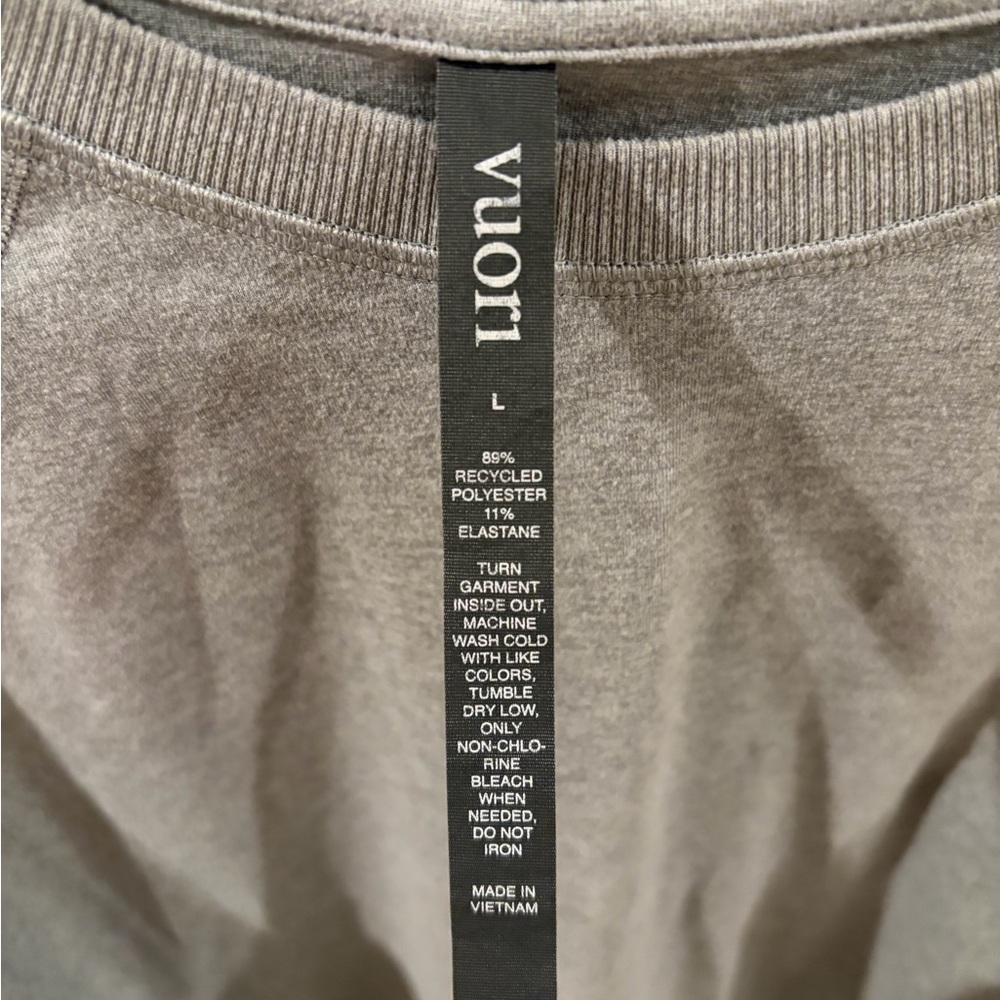 Vuori Neutral Taupe Crewneck - Soft Everyday Pullover